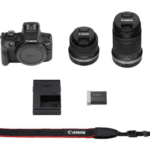 Canon EOS R100 Mirrorless Camera with 2 Lens Kit + free water bottle and strap